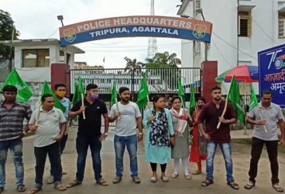 Tripura Democratic Front placed a memorandum to DG over Law and Order condition of the State 